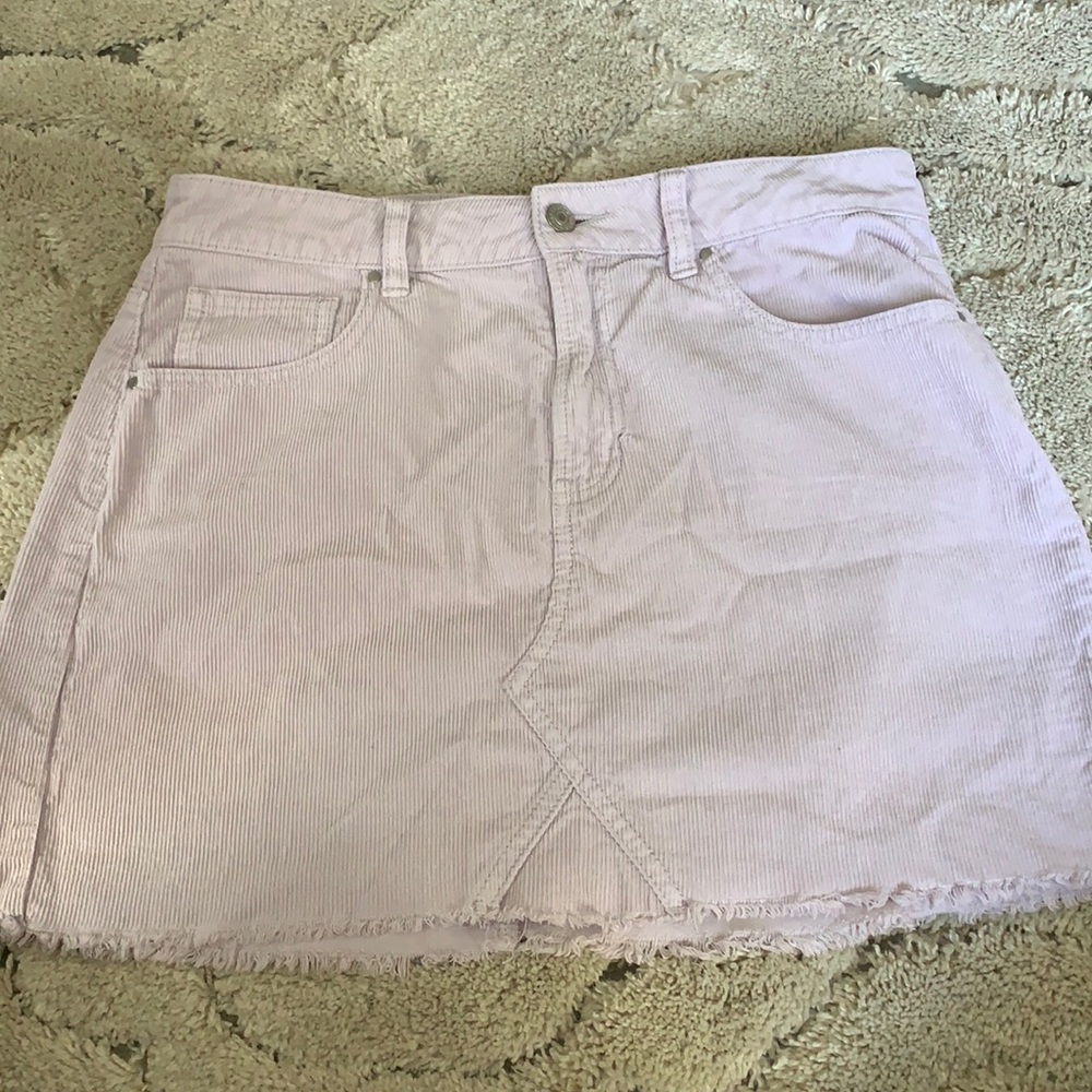 Corduroy light purple skirt